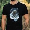 T-Shirt Herren Blitzbär Motiv Baumwolle Größe XS bis 5XL