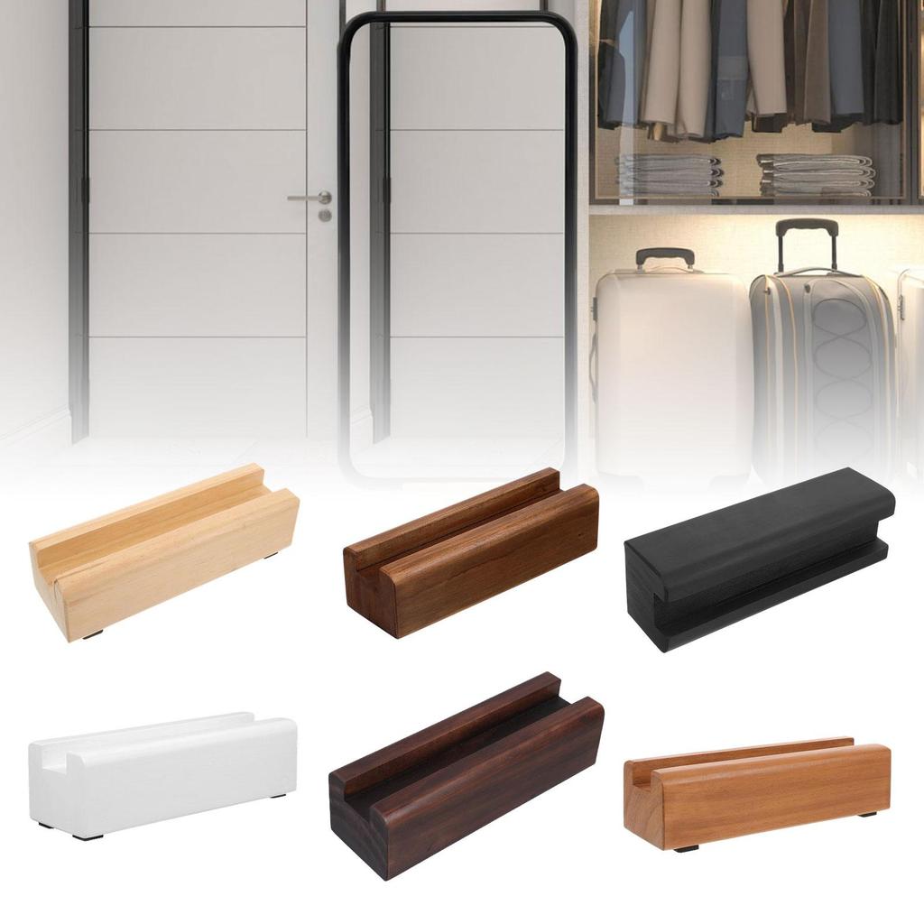 Wooden Floor Mirror Bracket Anti Slip Full Length Mirror Stand Large Home Decor Holder for Living Room Bedroom Office