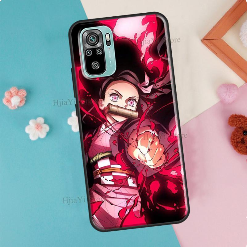 Demon Slayer Kamado Nezuko Hülle für Redmi 9 9A 9C 9T 7A 8A für Xiaomi Redmi Note 8 Pro 9S 8T Note 7 9 10 Pro Hülle