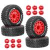 4 Pieces Tires DIY Accessory Easy Installation Model Spare Part Replacement Upgrade Accessories