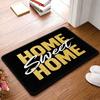 Decorative Home Sweet Home Doormat Glitter Gold Entrance Mat for Front Door Welcome Rug Black 40x60cm Housewarming Gift