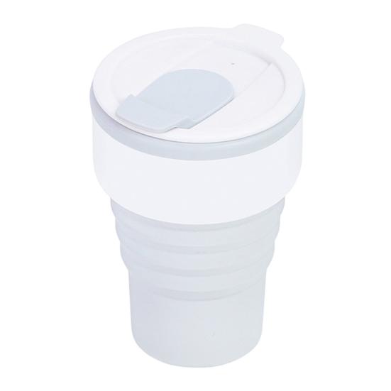 

Складная силиконовая дорожная кружка 12 унций, портативная складная кофейная кружка для кемпинга, пеших прогулок, поездок на работу, герметичная экологически чистая бутылка для воды с широким горлом