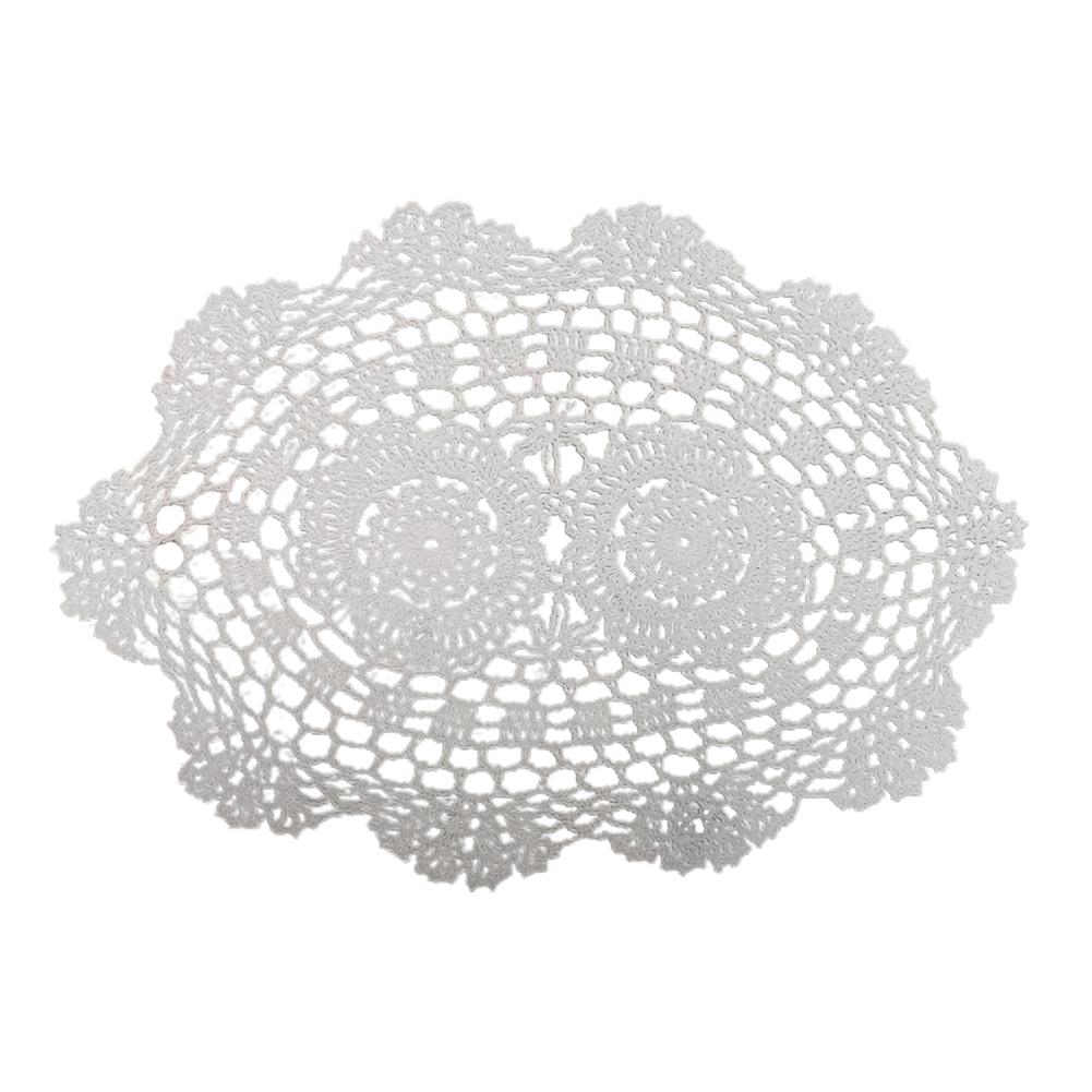 Table Mat 2022 Beige/White Cotton Lace Doilies Floral Lace Doilies Floral