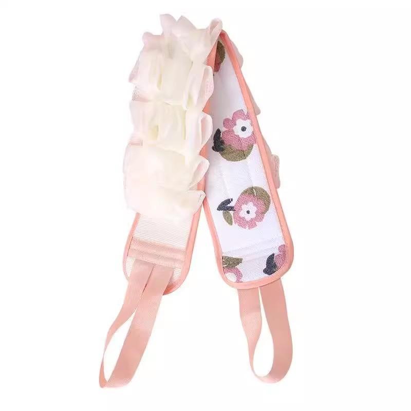 Bath towel Ladies strong bath rub back bath towel Bathroom Bathing Flower Pulling Back Strip