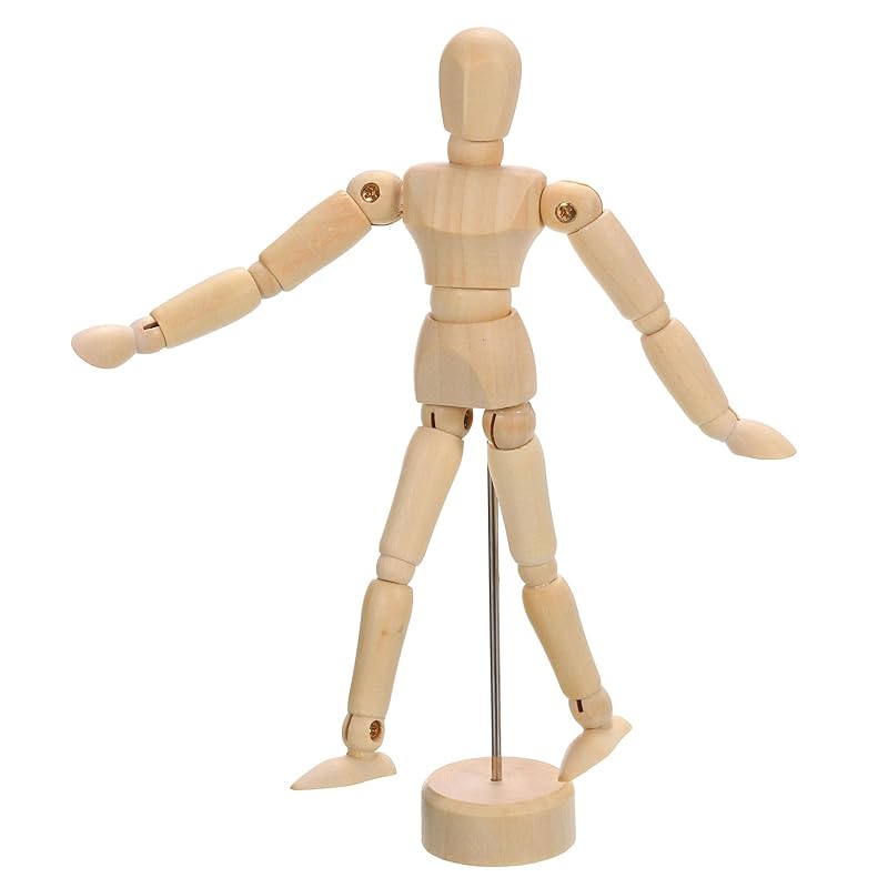 

PATIKIL 5.5 wooden doll figures Artist Drawing Doll Model Flexible Movable Joint Sketch Ray Figure For Painting Drawing Decoration