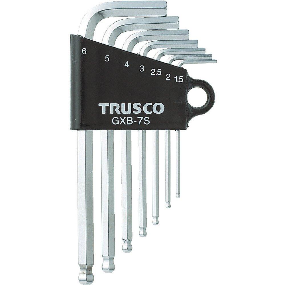 

TRUSCO Ball Point Hex Wrench 7 Set, Pieces, GXB-7S