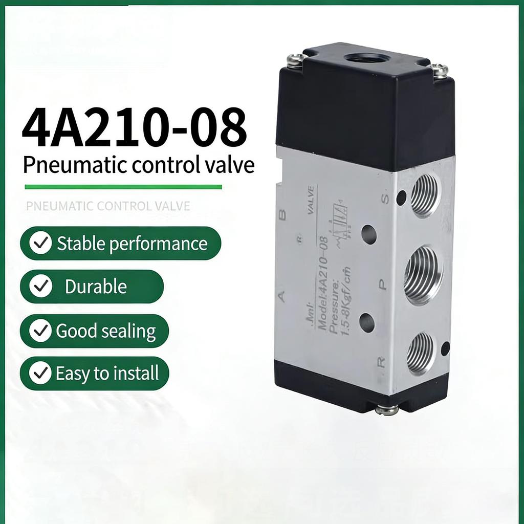 Pneumatic Control Valve 4A210-08 4A110-06 Two-position Five-way  Single Control Pneumatic Valve 4A310-10 Double-head 4A220-08