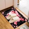 1PC Custom Name Pink Fairy Bear Theme Floor Mat Ideal for Living Room, Game Rooms, Office, Bedroom,Floor Mat Playful Design