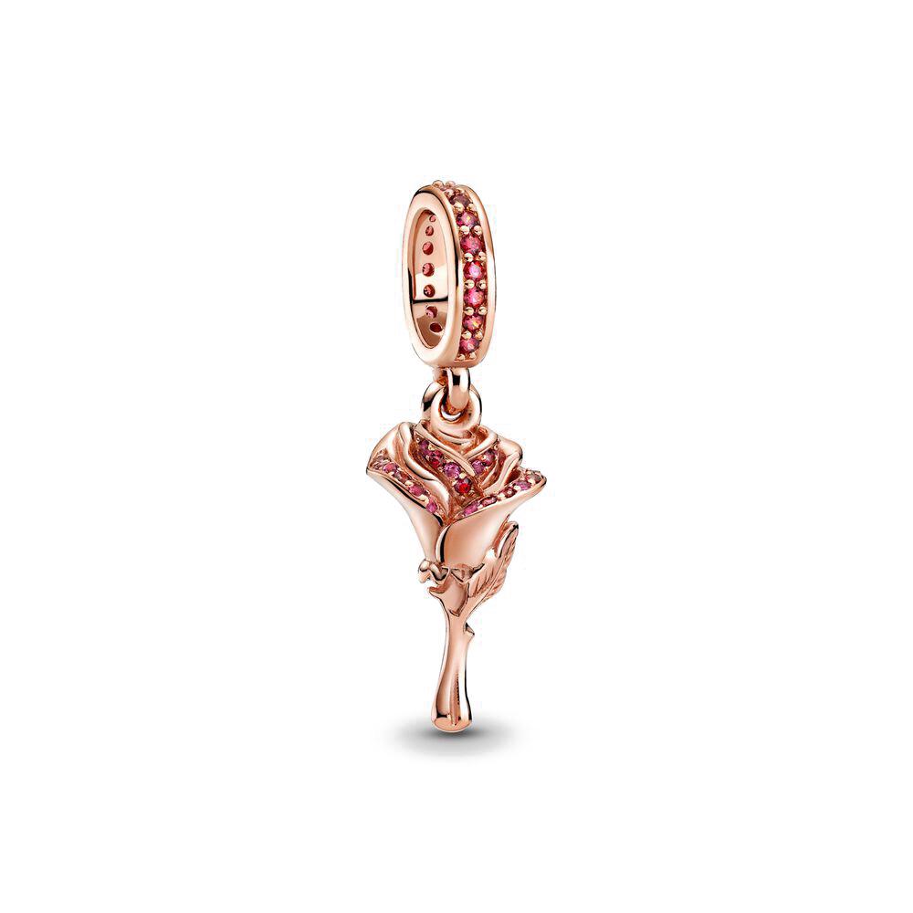 New Copper Rose Gold Locks And Keys Charm Of Chain Bead Fit Genuine Wrist Bracelet Accessories DIY Style Ladies Jewelry
