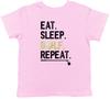 Eat Sleep Golf Repeat Kids T-Shirt Funny Hole In One Childrens Boys Girls Gift