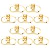 Pack of 10 Earring Backs Ear Jewelry Replacement Earring Plugs Earrings Part Metal Texture Suitable for Daily Party Use