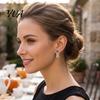 Fashionable Holiday Statement Jewelry 1 Pair Halloween BOO Earrings for Women, Sparkly Rhinestone Boo Lightweight Party Accessories Letter Stud