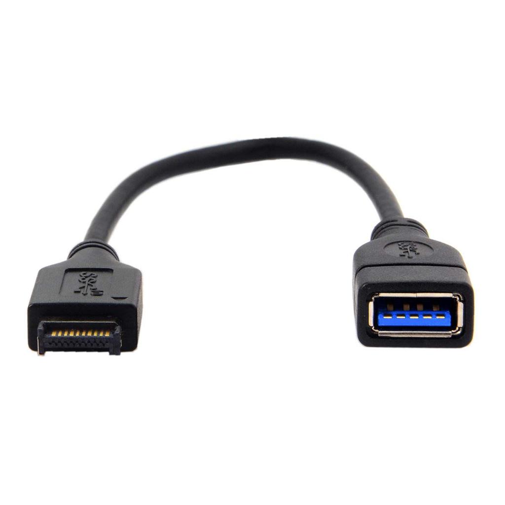 Cablecc USB Header předního panelu na USB Samice Prodlužovací kabel 20cm 3.1 3.0 Typ-A