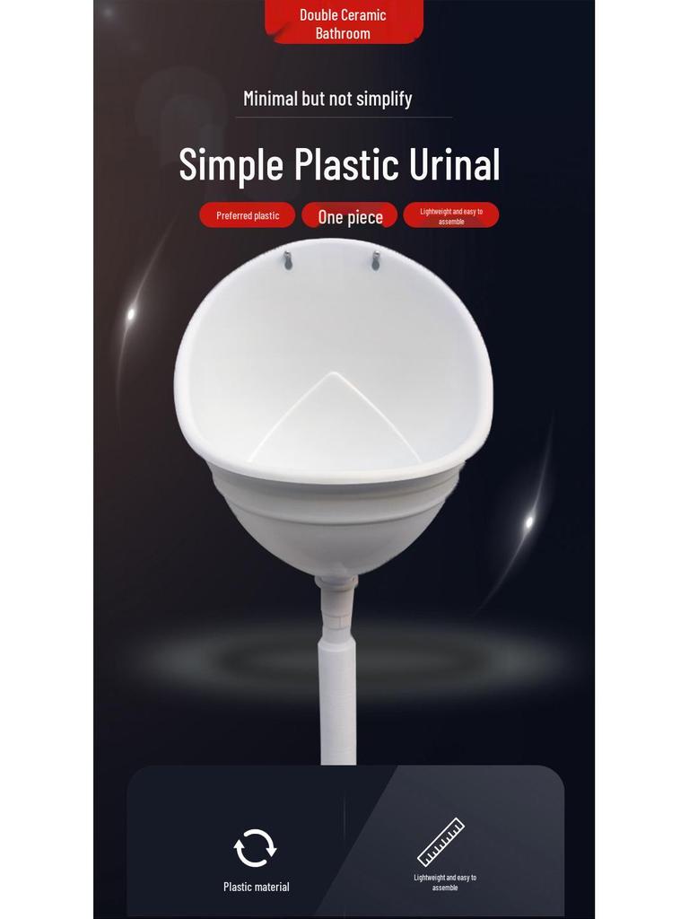 Wall-Mounted Children's Plastic Urinal - Simple Flushless Design