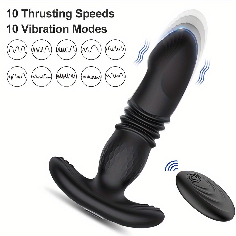 Thrusting Prostate Massager Anal Plug Vibrator Adult Sex Toys for Women Vibrating Butt Plug Anal Dildo Male Prostate Stimulator