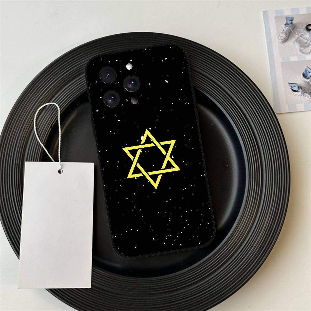 David Jüdischer Stern Symbol Handyhülle Für IPhone 17 Pro 15 13 14 16 11 12 Pro Max 7 8 Plus XR XS X SE Matt Weiche Silikonhülle