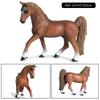 Oenux Farm Animals Steed Foal Clydesdale Arabian Horse Model Action Figures Equestrian PVC Collection Education Kid Toy Gift