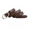 Womens Genuine Leather Belt With Zinc Alloy Pin Buckle Slim Waistband Dress Pants Casual Trousers 2026