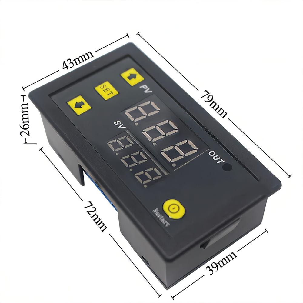 Mini W3230 DC 12V 24V AC110-220V Probe Line Digital Temperature Control LED Thermostat Regulator Heat/Cooling Control Instrument