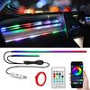 USB LED Car Ambient Lights App Remote Control Neon Light RGB Car Interior Decoration Acrylic Strips Atmosphere Lamp 64 Colors