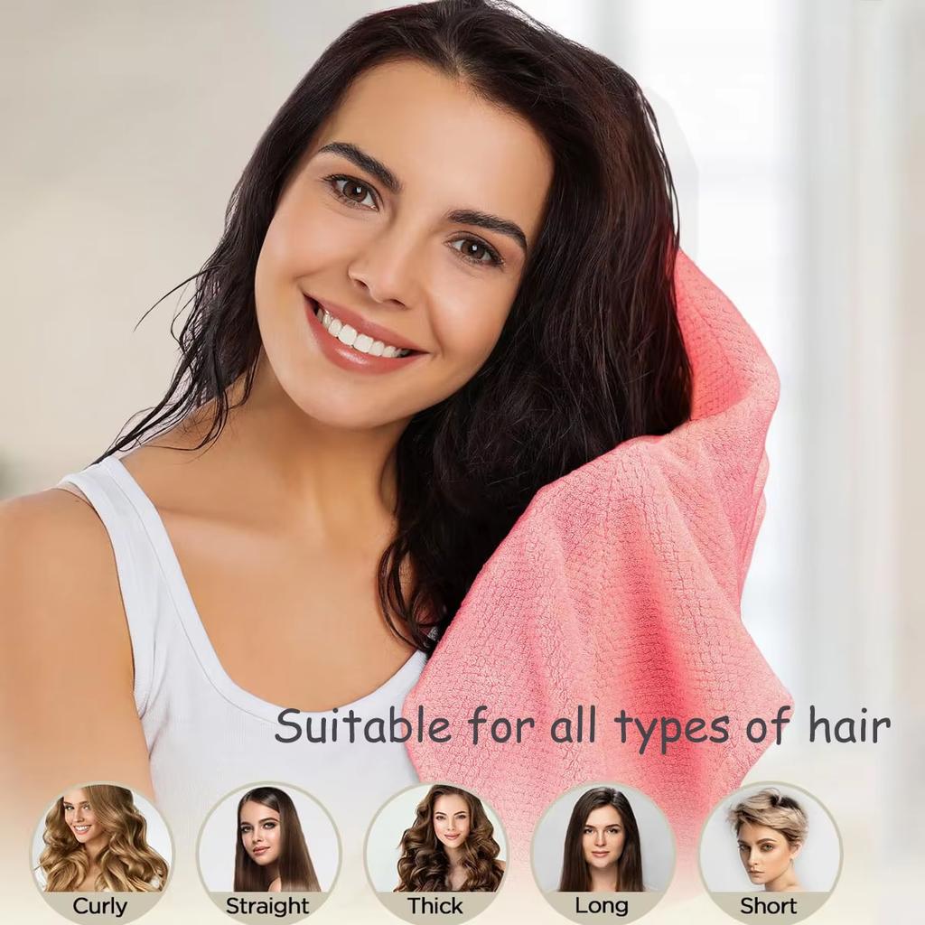 1Pc Embroidery Style Hair Drying Cap, Coral Fleece Thickened Hair Towel For Bathroom, Women'S Absorbent Quick Drying Shower Cap