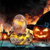 Lava Dragon Egg with Display Base Crystal Resin Dragon Egg Ornaments for Desktop Decor