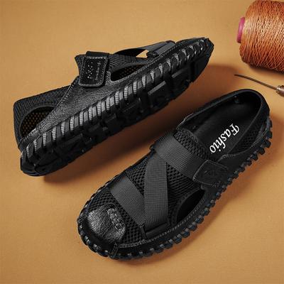 Hand-woven Sandals Men's Summer New Fashion Trend Men's Shoes Outdoor Breathable Soft-soled Casual River Tracing Beach Shoes