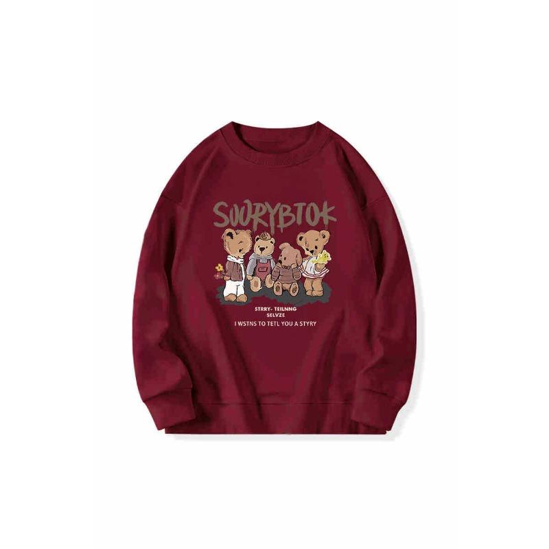 Höst Vinter Rundhalsad Vintage Casual Mode Sweatshirt Dam Lös Allmatch Pullover Kvinnlig Vintage Topp