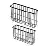 Iron Hanging Wire Basket Multifunctional Wire Storage Bin Grid Basket for Fridge