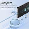 4-in-1 100W Retractable Fast Charging Cable, Compatible with Apple & Huawei.