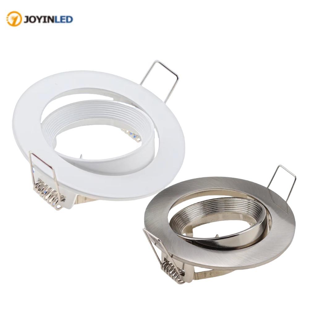 5/10PCS MR16 Fitting Ceiling Spotlight Mounting Cutout 75mm Round Gu10 Spot Bulb Recessed Led Ceiling Light Fixture Downlight