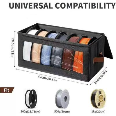 *Neue Filament-Aufbewahrungsbox - 3D-Drucker Filament-Aufbewahrungsbehälter, 3D-Druck Zubehörhalter-Rack für Zuhause, Büro Werkstatt