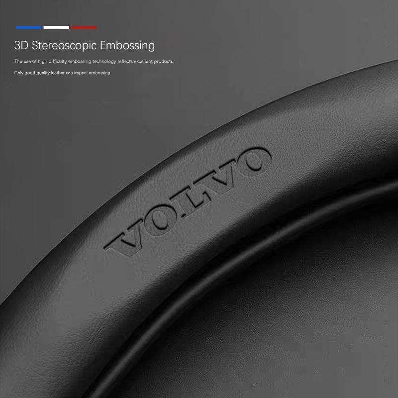 Carbon Fiber Leather Car steering wheel cover Protective Shell For Volvo Xc60 Xc90 V40 V60 S60 V50 V90 S80 C40 XC40 V70 XC70 C30