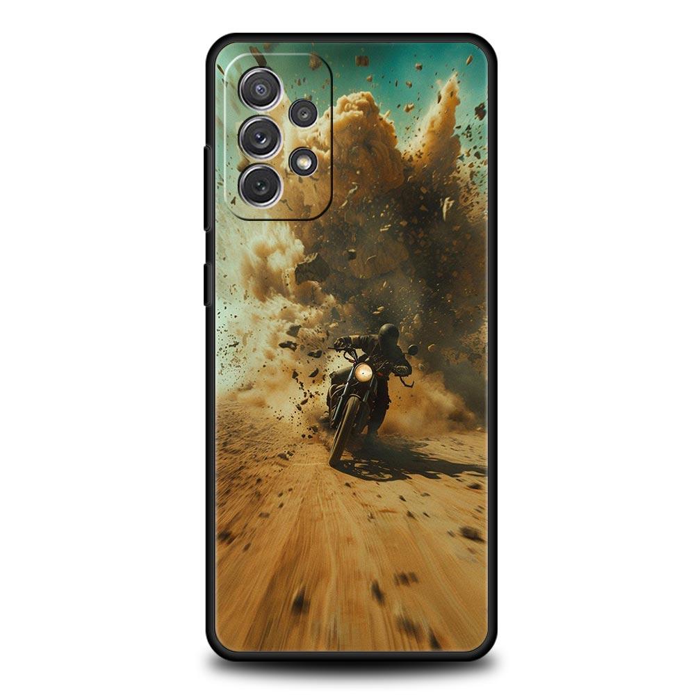 Moto Cross Motorcycle Sports Case for Samsung A51 A71 A21S A12 A11 A15 A25 A31 A41 A23 A33 A53 A73 A05S A13 5G A35 A55 Cover