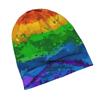 Abstract Paint Palette Knit Hat with Subtle Fashion Details, Ideal for Adults Seeking Texture And Character In Cold-Season Daily Wear