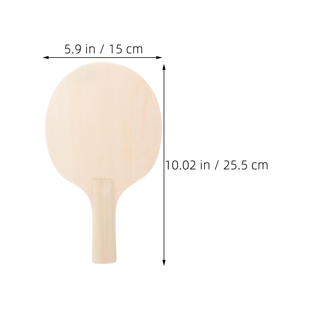 CALLARON Table Tennis 6 Wooden Blank Paddles for Unfinished Craft DIY Sports Game Gift Rackets, Kids,