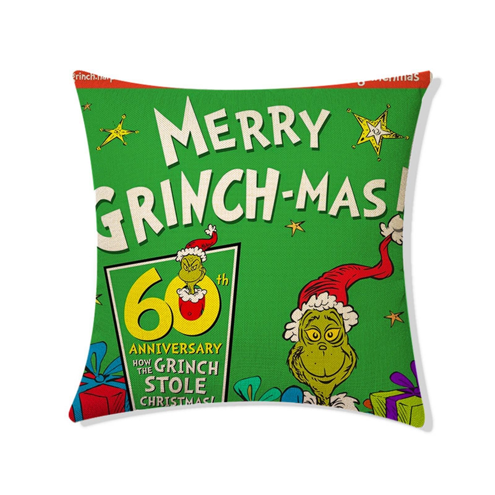 Чехол на подушку Christmas Happy, 18 X 18 дюймов, зимняя праздничная наволочка для дивана One Size
