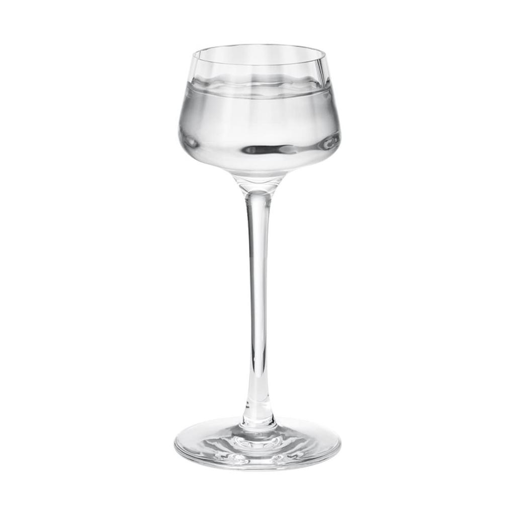Georg Jensen BERNADOTTE Liqueur Glasses, Set of 6, Stem, Clear, Diameter 5cm x Height 14cm, Capacity 40ml, Dishwasher Safe, Product Number: 10019697