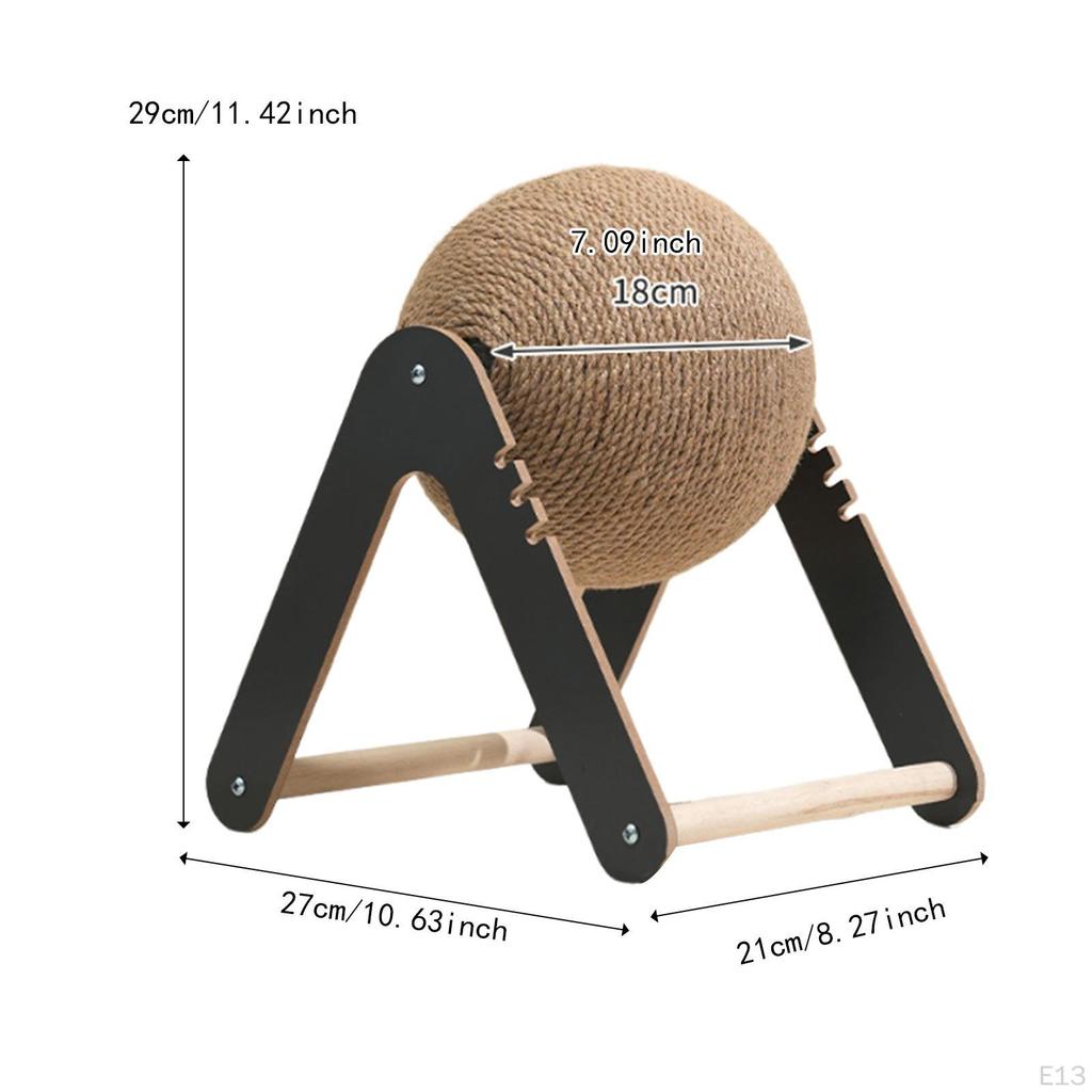 Katzenlaufrad mit Kratzball für den Innenbereich und Möbelschutz
