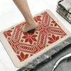 Pattern Swedish Folk Art Floor Mat Diatomite Bath Mat, Quick Dry, Absorbent, Multi-Scene Mat