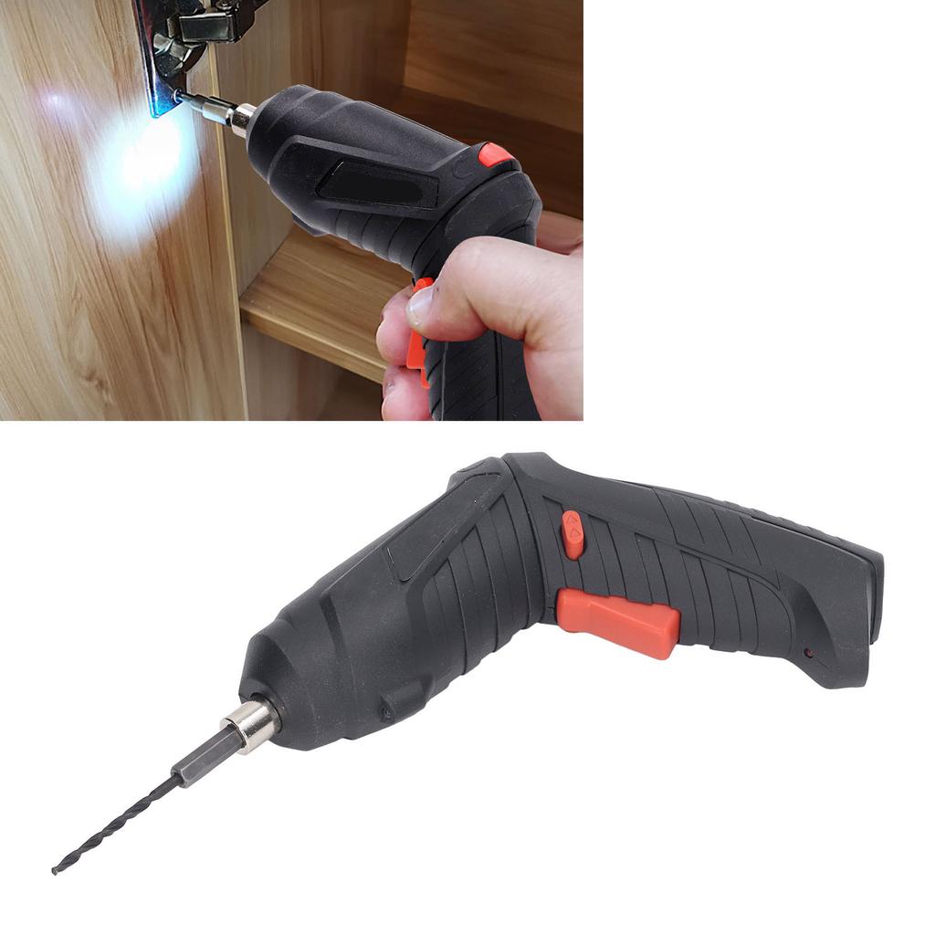 Electric Drill Set USB Rechargeable Cordless Head Light One Button Reverse Magnetic Connector Heat Dissipation with Accessories