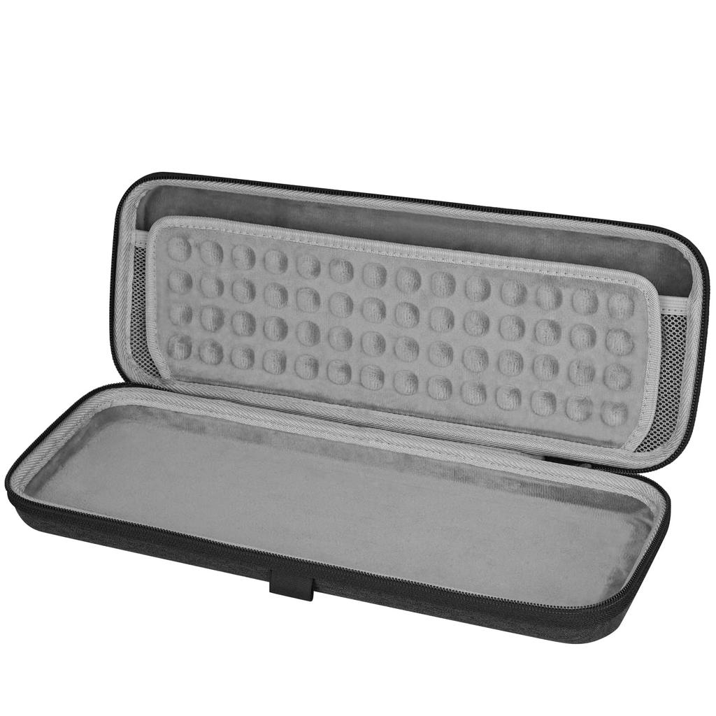 Geekria Keyboard Case, 65% Compact Hardshell Travel Carrying Bag for 68-Key Computer Mechanical Gaming  Wireless Portable Keyboard, Fits Keychron K6