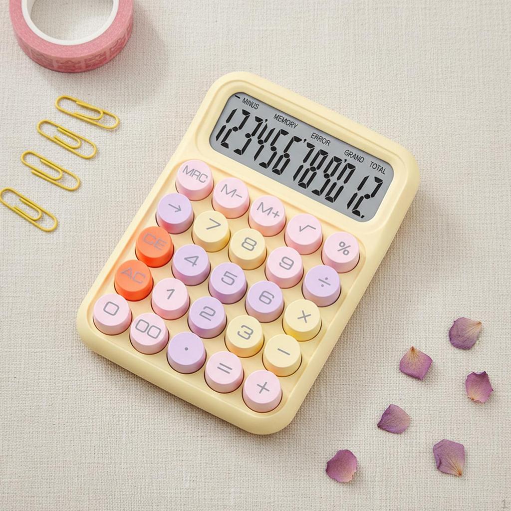 Calculator Accessory Gifts Standard Easily Press Compact Handheld Mechanical Button Business Office