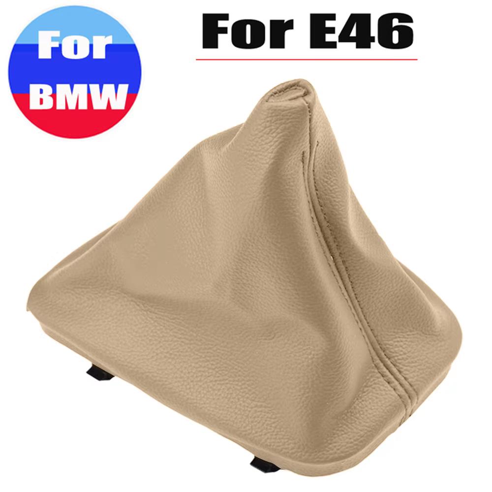 Gear Stick Knob Lever Shifter Fit For BMW E30 E39 E46 E87 E90 E91 E92 E93 With Gaiter Boot Real Leather Dust-Proof Cover Case