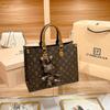 Damska torebka, Torebka typu light luxury, Duża torba, Nowy styl high-end, Vintage torba tote z kwiatowym wzorem, Damska torba na jedno ramię o dużej pojemności