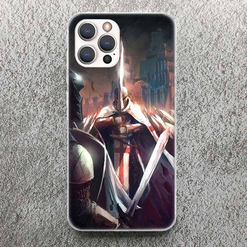 Knights Templar Crusades Phone Case For iPhone 17 16 15 14 13 12 11 Pro Max Mini Plus Air 7 SE 8 Soft Silicone Print Shell Funda