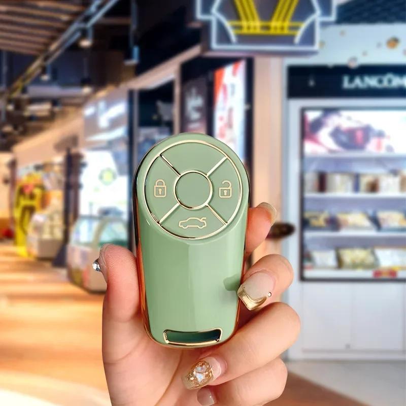 

Tpu Car Key Case Cover Shell Fob For Great Wall Euler Good Cat For Haval Big Dog For Tank 300 Keychain Holder Keyring Shell