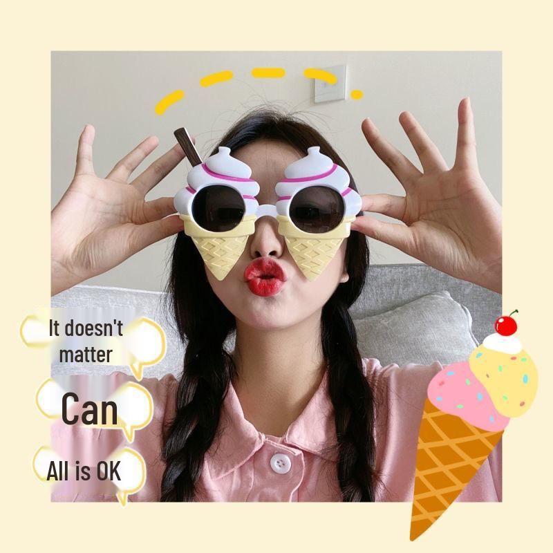 Hawaiian Beach Party Glasses: Coconut Tree, Flamingo, Parrot, Ice Cream, Flower & Wine Glass Fun