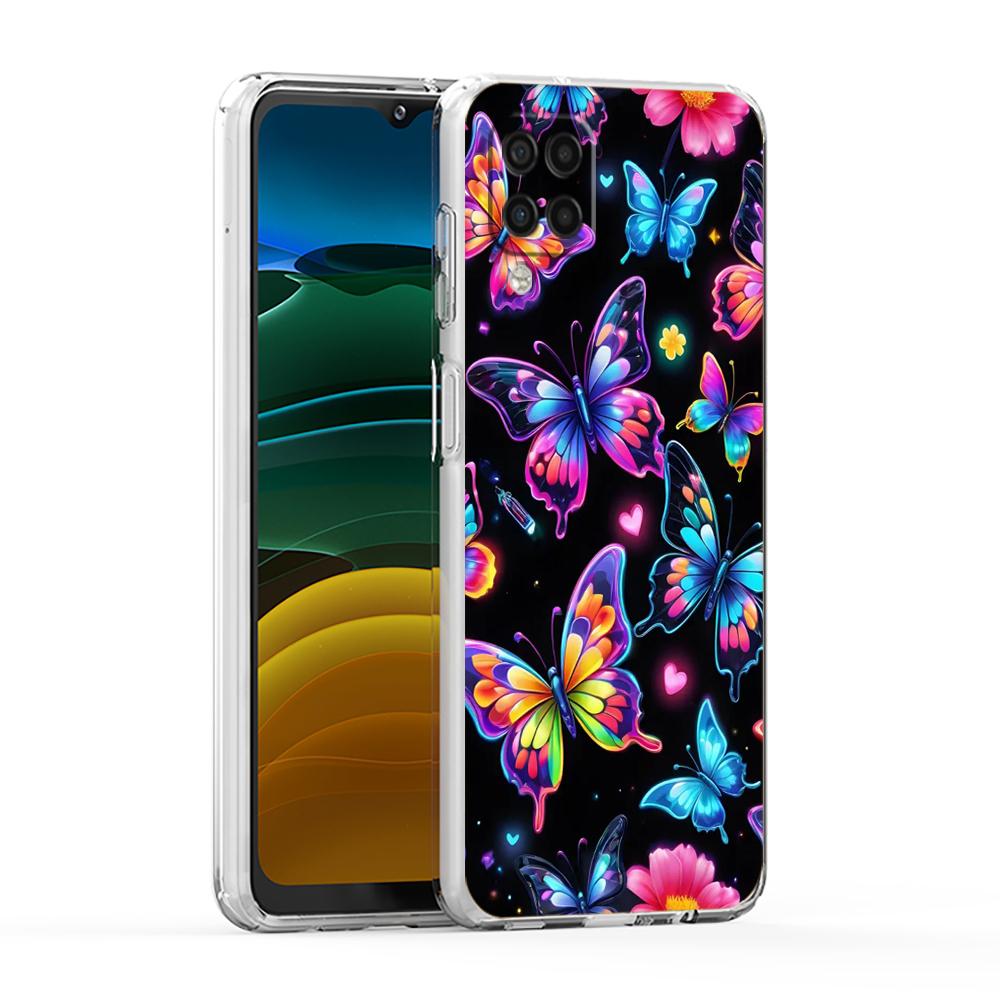 

Soft Cover for Samsung Galaxy A25 A23 A22 A52S A52 A55 A72 A51 A71 A41 A31 A13 A11 5G Transparent Phone Case Butterfly Printed Samsung A55