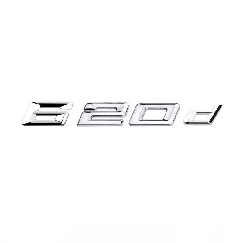 Auto 3D ABS Kofferraum Buchstaben Logo Plakette Emblem Styling Aufkleber Für BMW 6er Serie 620d 630d 640d E63 E64 F06 F12 F13 G32 tv2